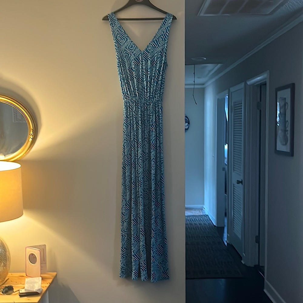 LOTF Aqua Blue Maxi Sundress size XS